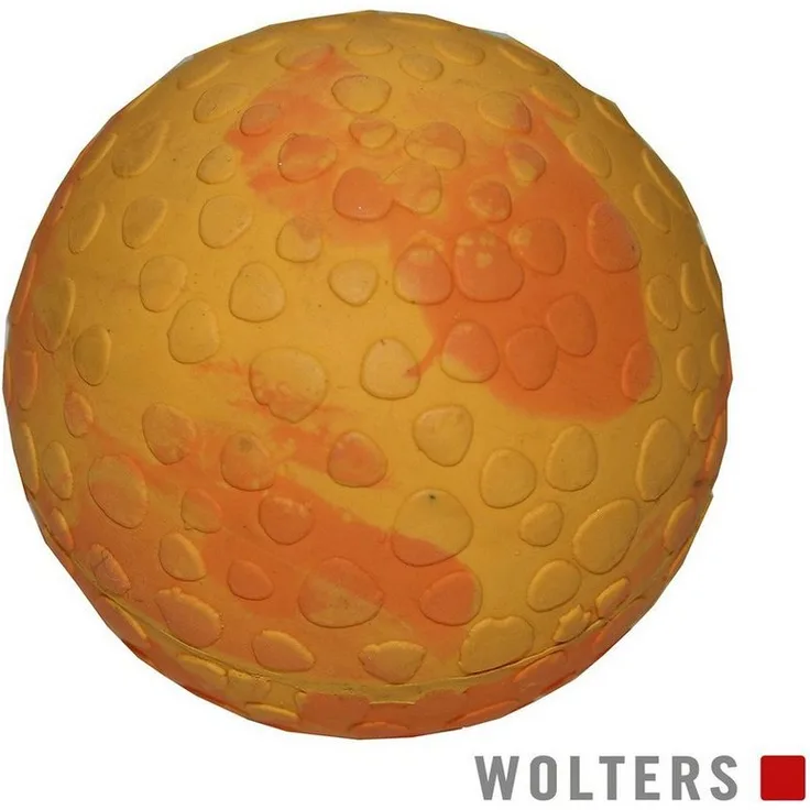 Wolters Spielknochen Aqua-Fun Wasserball mango, Größe: S / Durchmesser: 5 cm, Natürlich gefärbter Wasserball aus Naturkautschuk