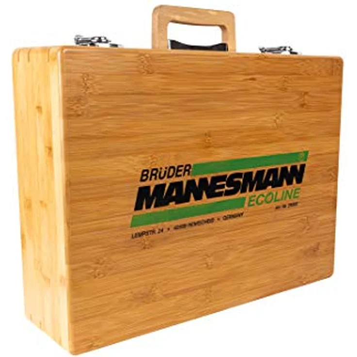 Bambus-Werkzeugkoffer, bestückt, 108-tlg. – Bild 4