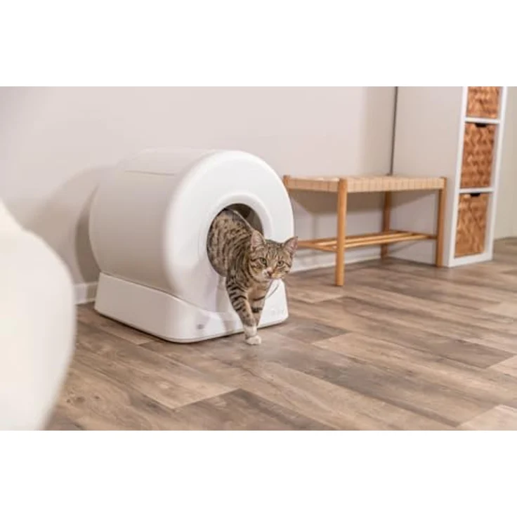 TRIXIE Smarte Katzentoilette, App-gesteuerte Katzentoilette mit Sicherheits-Sensoren, weiß – Bild 3