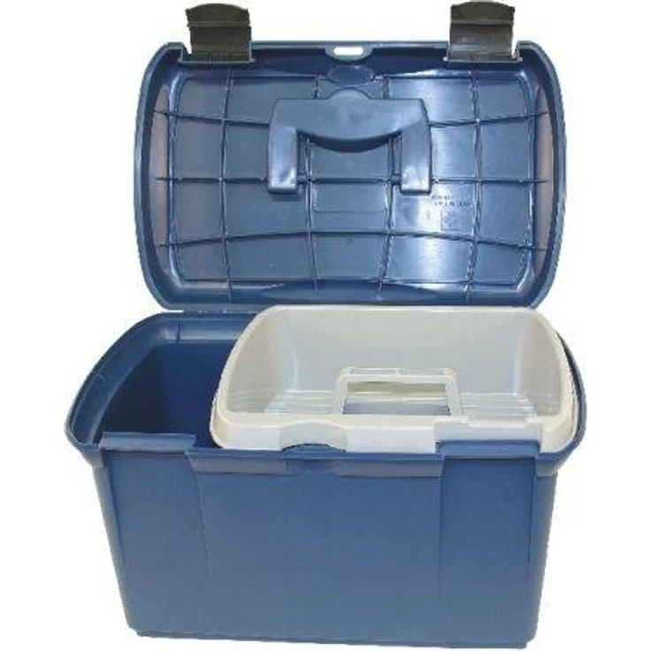 Kerbl Fellbürste Putzbox 7-teilig befüllt 321775 (1-tlg), Komplett mit herausnehmbarem Einsatz – Bild 2