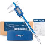 DASQUA Digitaler Messschieber 200 mm / 8 Zoll, Präzisions-Schieblehre aus Edelstahl mit großem LCD-Display, Auto-Off, Genauigkeit ±0,03 mm, inkl. Schutzbox und Ersatzbatterie