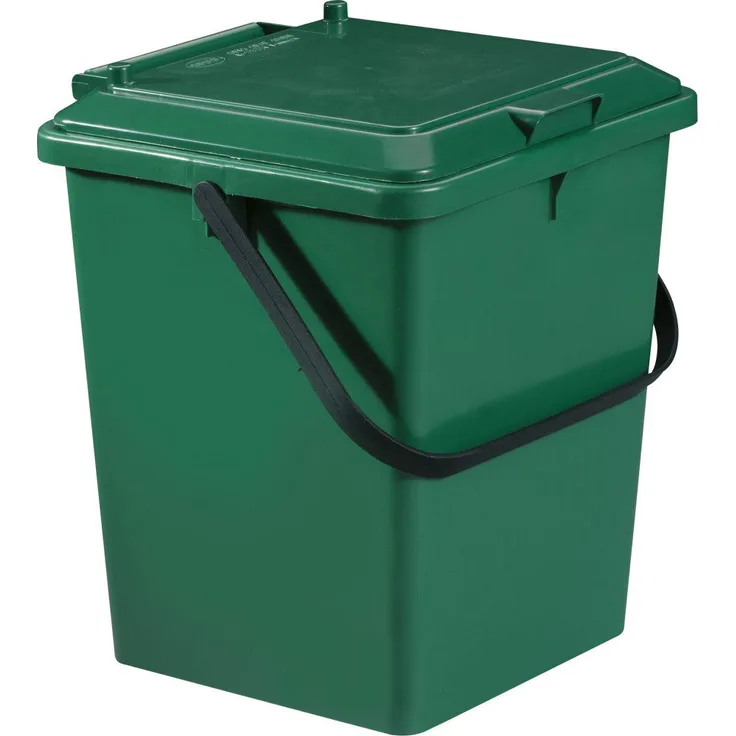 GARANTIA Komposter BIO-Eimer 8 Liter grün - Ideal zur Mülltrennung und leicht zu reinigen