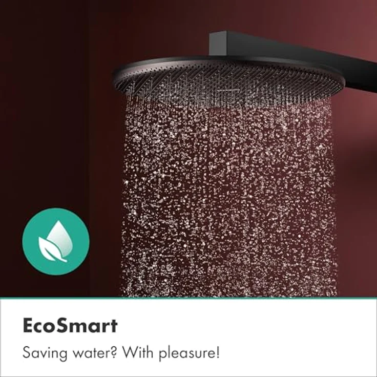 hansgrohe Duschbrause Regendouche mit Anti-Kalk-Funktion und wand- sowie plafondmontage – Bild 3