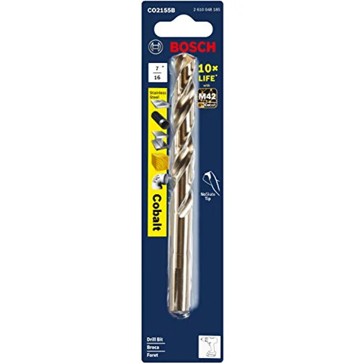 Bosch CO2155B 7/16 In. x 5-1/2 In. Cobalt M42 Drill Bit – Bild 2