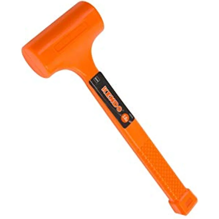 KENDO PVC-Hammer, Gummihammer 680 g mit ergonomischem Griff, rückschlagfrei für empfindliche Oberflächen – Bild 1