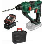 Parkside Akku-Bohrhammer PABH 20-Li X20VTeam, 20 V mit Akku 2.0 Ah und Ladegerät, SDS-plus-System, LED-Arbeitsleuchte, blau