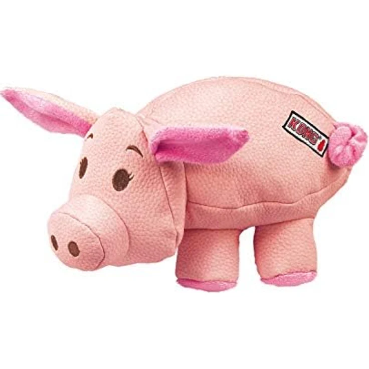 KONG – Phatz Pig – Robustes, Quietschendes Plüschtier – Für Kleine Hunde – Bild 3