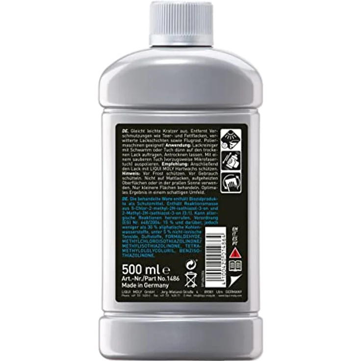 LIQUI MOLY 1486 Lackreinigung Lackpolitur Auto Pflege Wäsche 500 ml – Bild 4