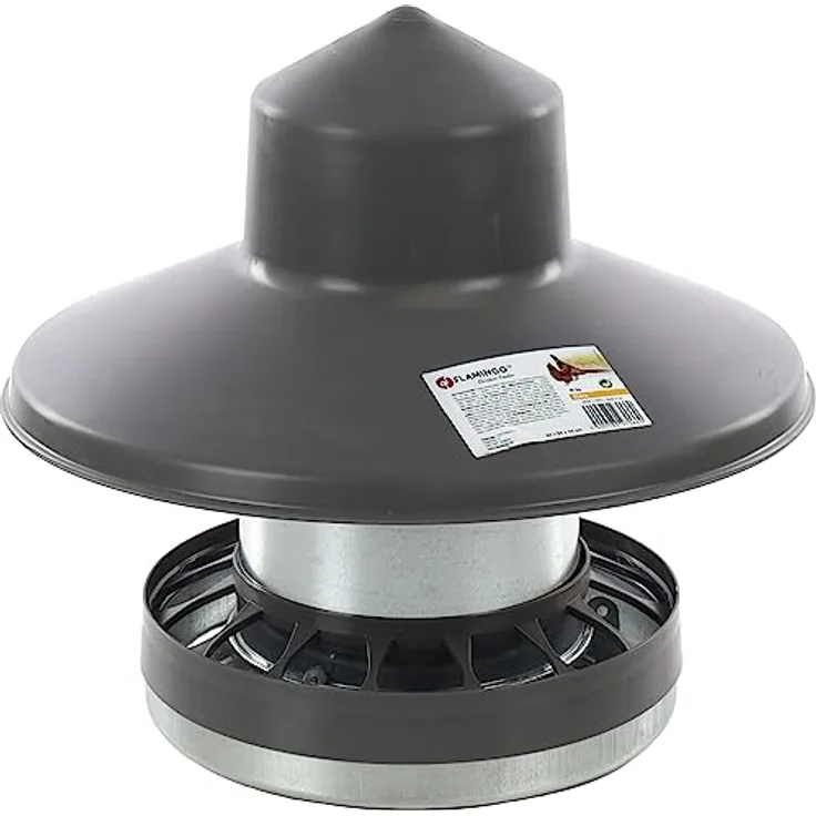 Flamingo Vogelhaus Clara Metall Deckel grau 10 kg 50 x 50 x 45 cm