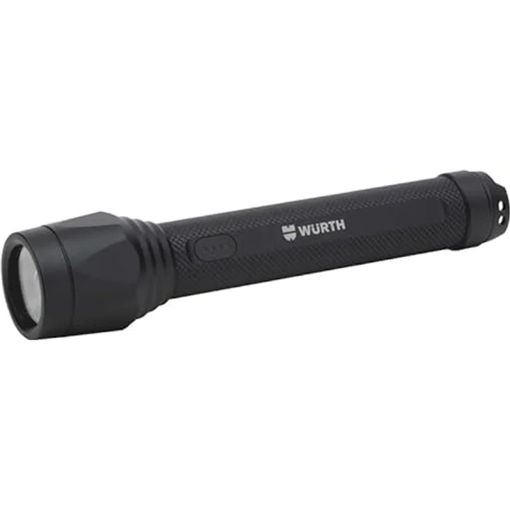 Würth Taschenlampe High End Power LED Akku Lampe Leuchte WTX4R wiederaufladbar, schwarz - Robustes Magnetladesystem, 800 Lumen, IP67 Spritzwasser- und staubdicht – Bild 1