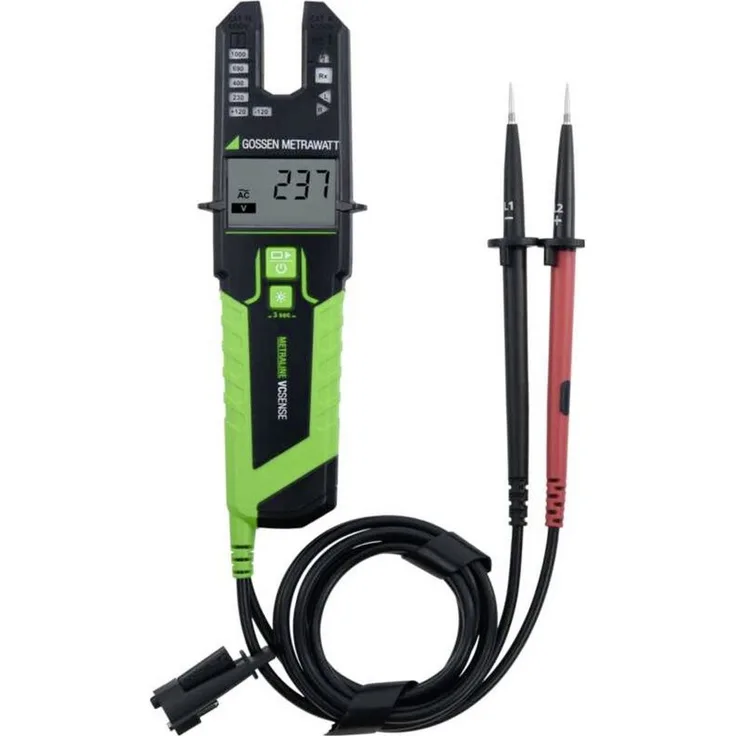 Gossen Metrawatt METRALINE VC Sense Spannungsprüfer CAT III 1000 V, C (Vibrationsmotor, Schallgeber, 14 mm Öffnung der Stromgabel)