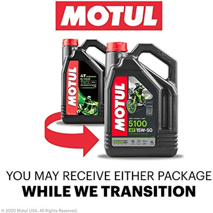Motul 104083 5100 4T, 15 W-50, 4 L, 300x234x114 – Bild 2
