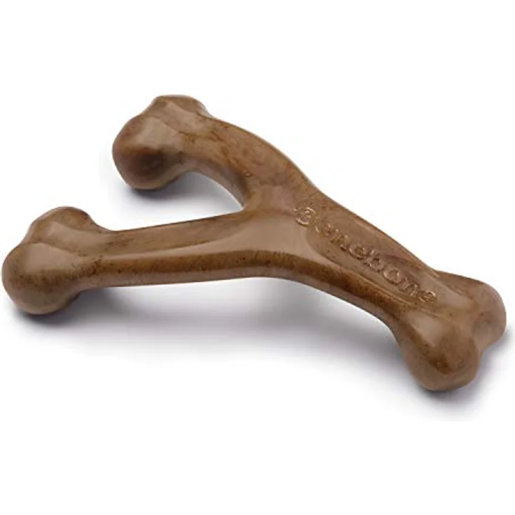 Benebone Wishbone Echter Speck Klein Langlebiges Hundekauspielzeug für Aggressive Kauer – Bild 1