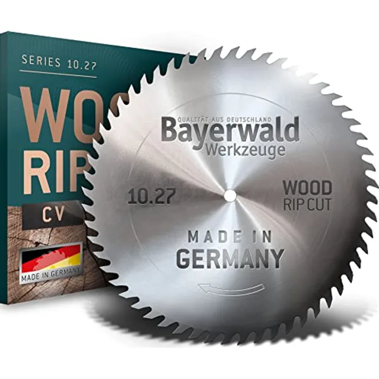 Bayerwald - CV Kreissägeblatt - Ø 800 mm x 3,7 mm x 40 mm | Wolfszahn (56 Zähne) - Für grobe, schnelle Zuschnitte in Brennholz & Holzwerkstoffe - Made in Germany