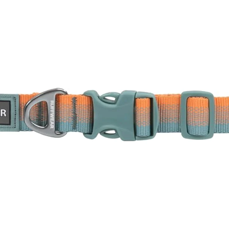 Ruffwear Front Range-Halsband, Hundehalsband mit V-Ring, längenverstellbares Haustier-Hundehalsband, bequemer weicher Stoff, Haustierhalsband mit Hundeleinen-Befestigungsring, Spring Fade 11"-14" – Bild 2