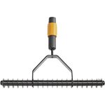 Fiskars QuikFit™ Rasenlüfter, Gehärteter Karbonstahl, Breite 37 cm, Red Dot Design Award, 961g