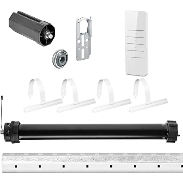 NOBILY Rolladen-Komplett-Set PR5 20Nm für 60mm Achtkantwelle, Mechanischer Funkmotor mit Mechanik-Set, Gesamtlänge bis 1,50 Meter, Überlastungsschutz und punktgenaue Abschaltung – Bild 3
