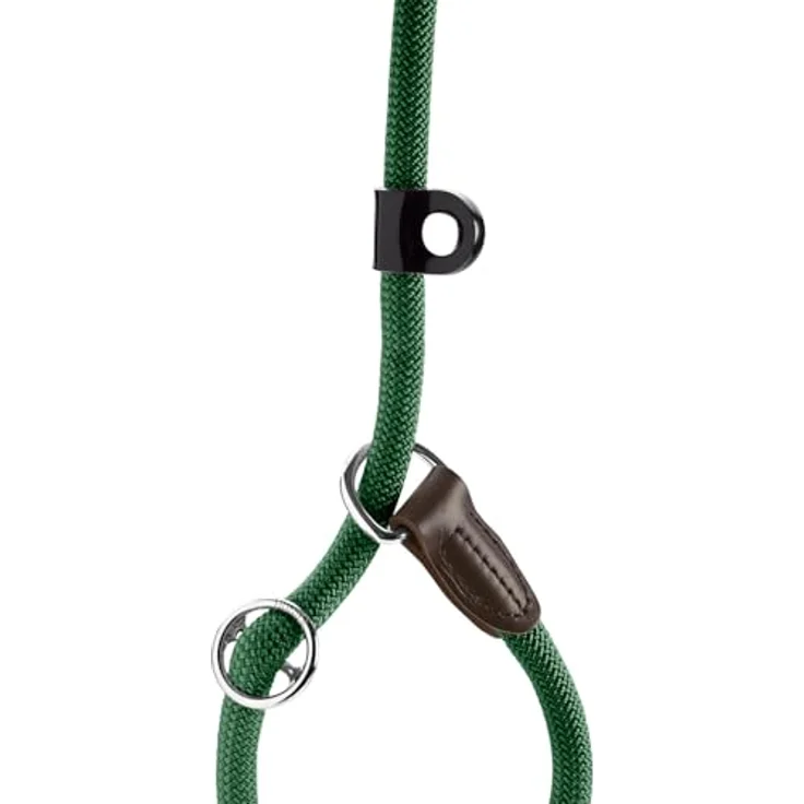 HUNTER Retriever-Leine Freestyle (dunkelgrün, stufenlos verstellbare Halsung, strapazierfähiges Polyamid) – Bild 3