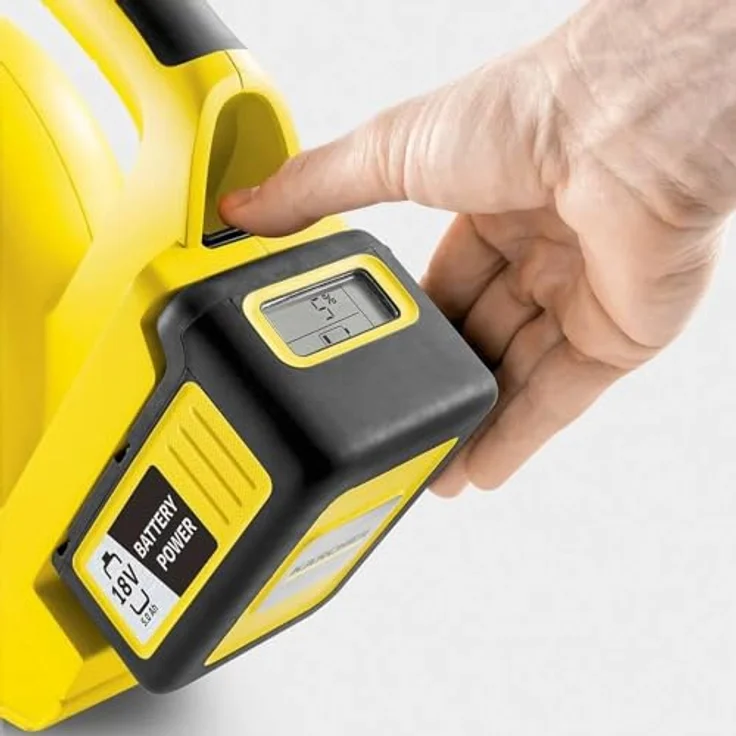 Kärcher Akku-Laubbläser LBL 2 Battery Set (Akku: 18 V - 2,5 Ah, Luftgeschwindigkeit: 210 km-h, Blasrohr, Flachdüse inkl. Kratzkante) – Bild 6