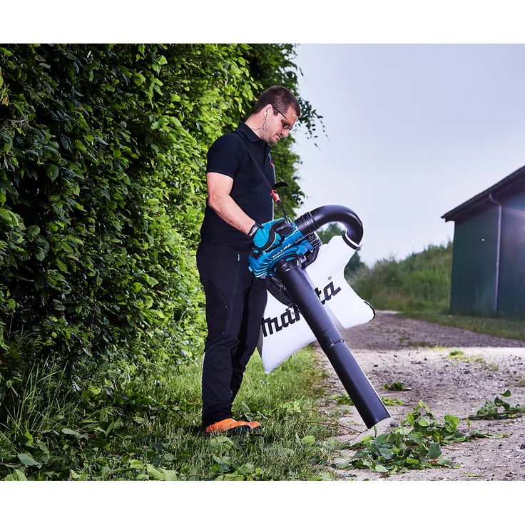 Makita DUB363PT2V Akku-Laubbläser-Sauger 2x18 V - 5,0 Ah, 2 Akkus plus Doppelladegerät, 36 V, Petrol Häckselfunktion – Bild 7