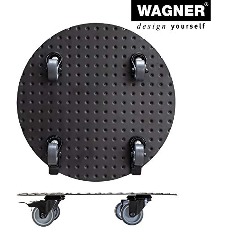 Multi Roller MR 7006, Ø 38 x 7,5 cm, softe Rollen Ø 50 mm, Gleitlager, 2 Bremsen, Alu Riffelblech, Tragkraft 150 kg – Bild 6