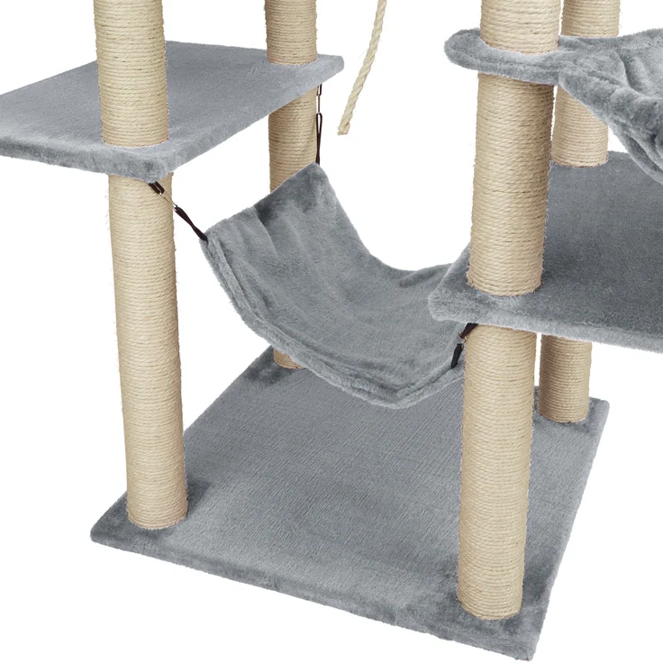 tectake Kratzbaum Lilou 165cm - grau – Bild 2