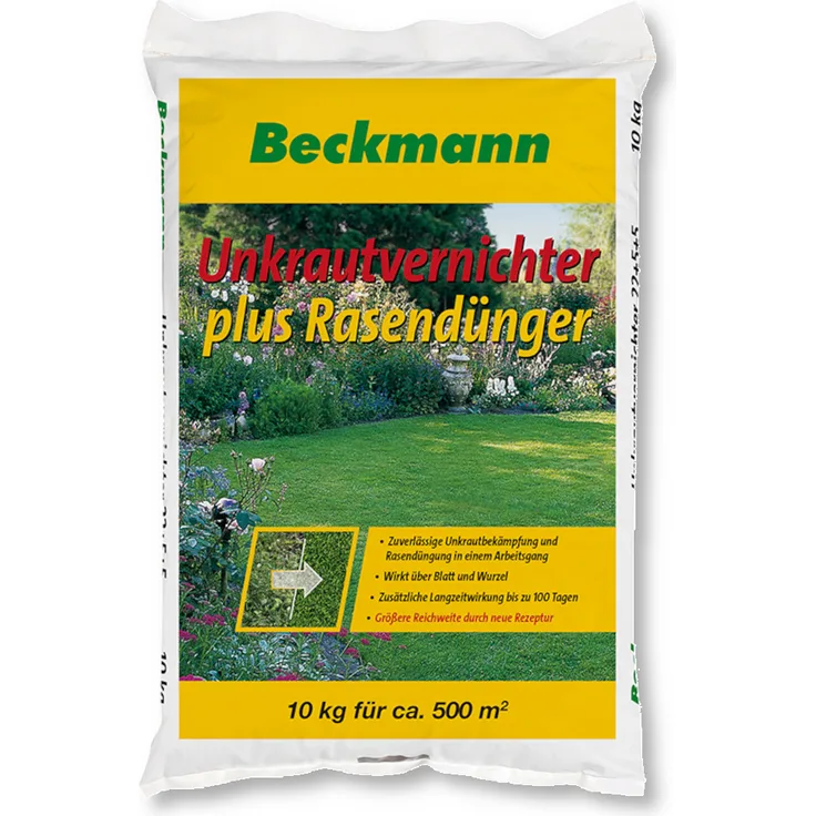 Beckmann Unkrautvernichter plus Rasendünger, 10 kg