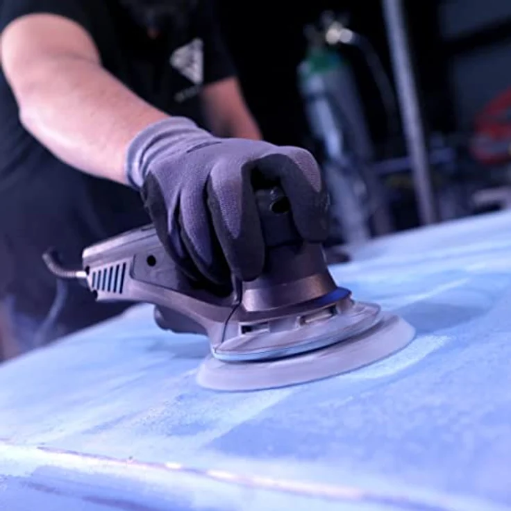 STAHLWERK ES-150 ST Brushless Exzenterschleifer Rotationsschleifer Handschleifer mit 350 Watt leistungsstarkes vibrationsarmes Schleifgerät - Preisvergleich – Bild 4