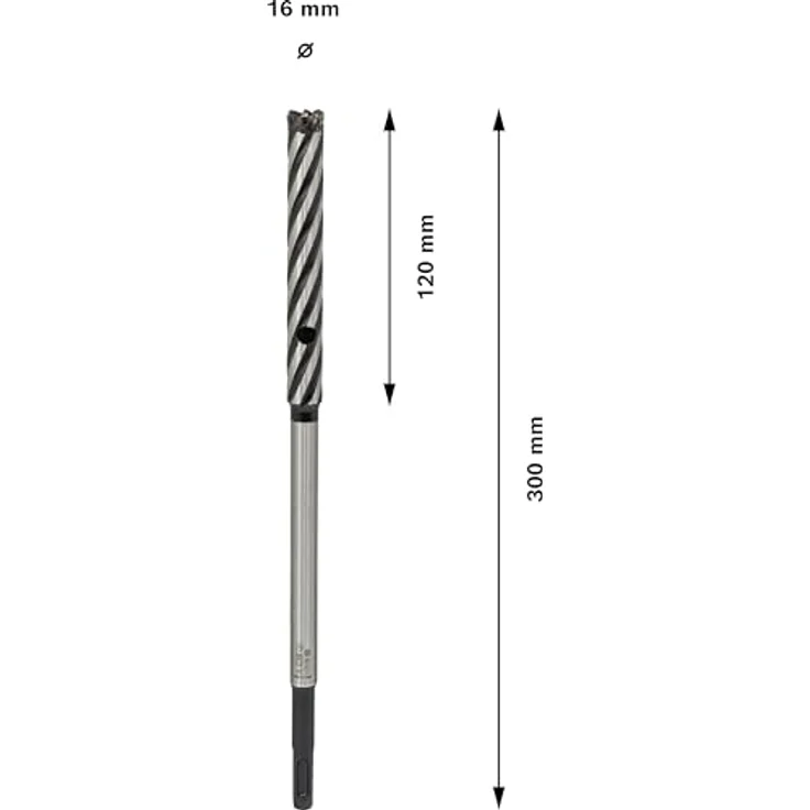 Bosch Rebar Cutter Vierschneider SDS-plus-9, 16 mm Durchmesser, 120 mm Arbeitslänge, leistungsstarker Betonbohrer für Stahlbeton und Armierung – Bild 3