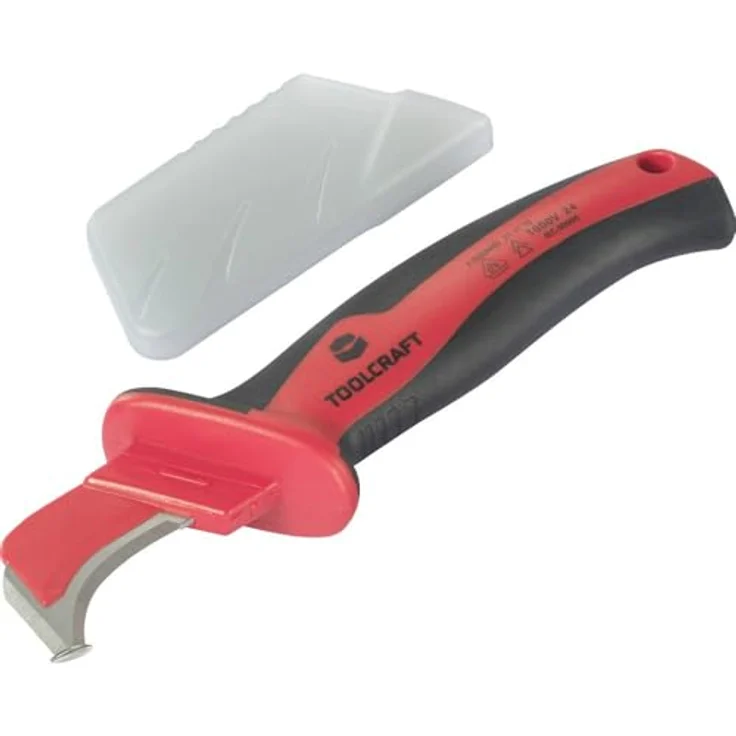 Toolcraft TO-9625914 VDE DIN EN 60900 Kabelmesser aus Rostfreiem Stahl 420, ergonomischer Sicherheitsgriff – Bild 1