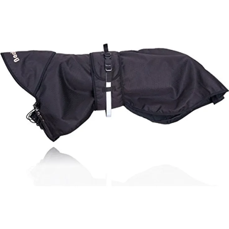 Back on Track Dog Rain Jacket with Lining 67 - Wasserdichte Hunderegenjacke, Schwarz