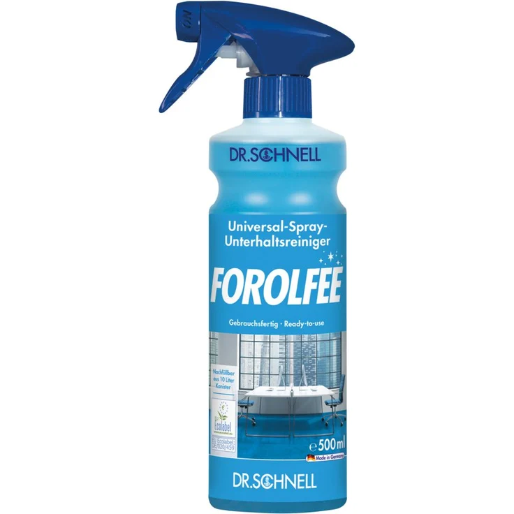 Dr. Schnell Forolfee 500 ml Universal-Spray-Unterhaltsreiniger Allzweckreiniger, EU Ecolabel, mit frischem Lavendelduft