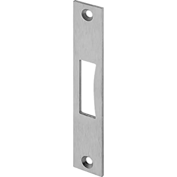 WILKA Schließblech flach für Rohrrahmen-Riegelschloss, 136 x 24 x 3 mm, Edelstahl