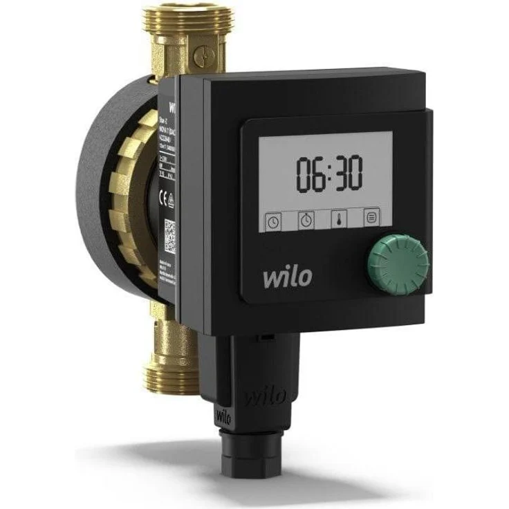 Wilo Star-Z Nova T, Klarwasser-Hauswasserpumpe mit energiesparendem 6 W Motor, integriertem Timer und thermischer Desinfektionsfunktion