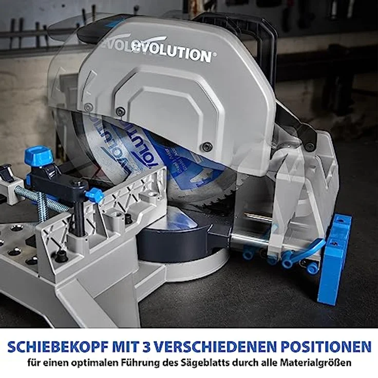 Evolution S355MCS Metall-Gehrungssäge 2200W, 355mm Kappsäge für Metall, +/- 46° Gehrungsbereich, CNC-Basis, Profi-Trockenschnitt-Technologie – Bild 7