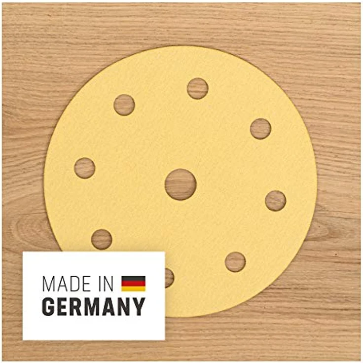 STIER Schleifscheiben Universal D125 / P40, 8-Loch, 25 Stk., Korundkorn, für Holz und Metall, made in Germany – Bild 3