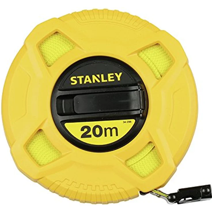 Stanley Kapselbandmass Fiberglas, 20m Länge, ABS-Kunststoffgehäuse, klappbare Kurbel, Band beschichtet, 0-34-296 – Bild 4
