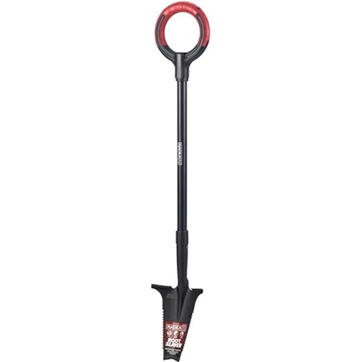 Root Slayer® Spaten 2.0 Radius Pro, Multifunktions-Wurzelspaten mit ergonomischem Griff und Klinge mit Zähnen, 1-St. Set – Bild 2