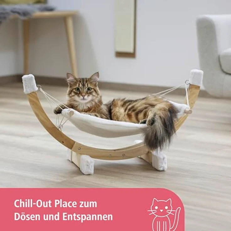 Kerbl Hängematte für Katzen Siesta Weiß 82591 – Bild 4