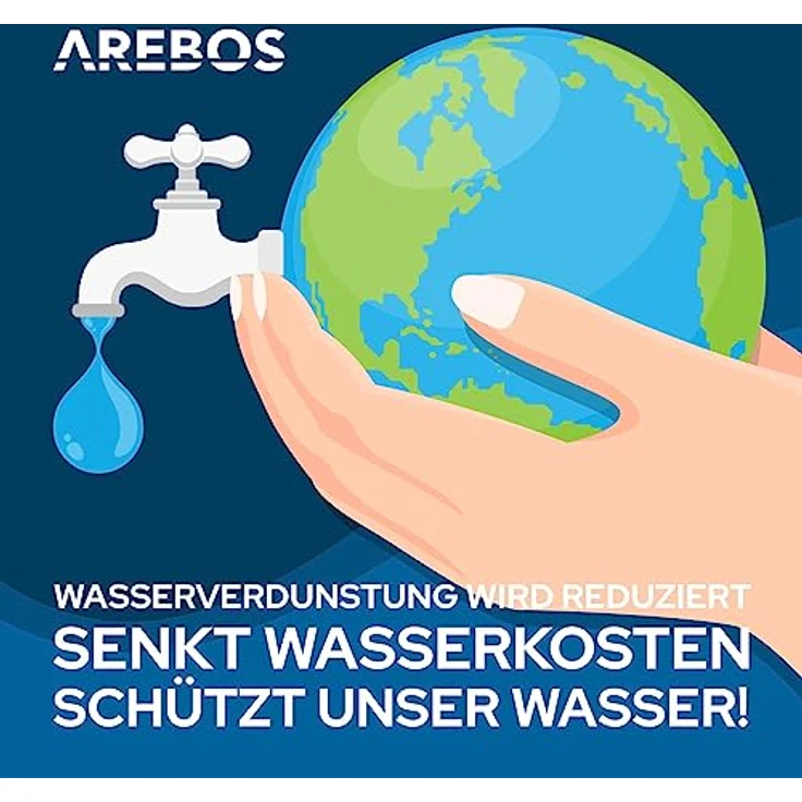 AREBOS Solarfolie Pool rund, 5m - Blau – Bild 5