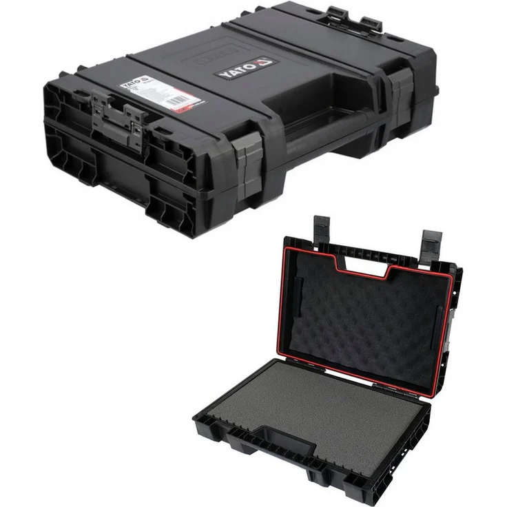 TRIZERATOP Werkzeugkoffer Systemkoffer, 45x32x12 cm, vierlagiger Schaumstoff, Schutzschwamm, IP44, blau