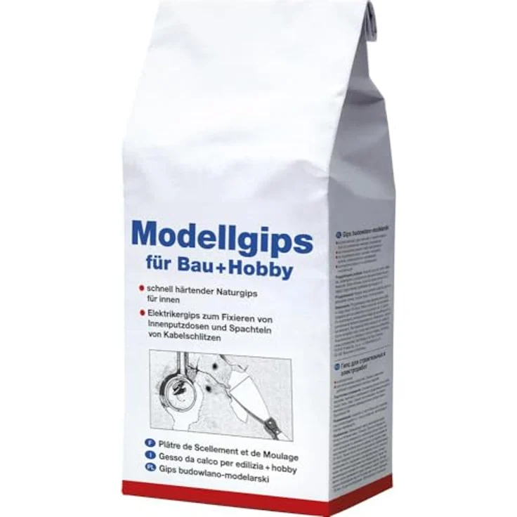 Decotric Modellgips für Bau und Hobby, 5 kg  – Bild 2