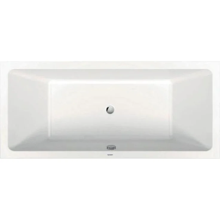 Duravit No. 1 Badewanne, Einbauversion 1800x800mm mit 2 Rückenschrägen, weiss, 160l Nutzinhalt