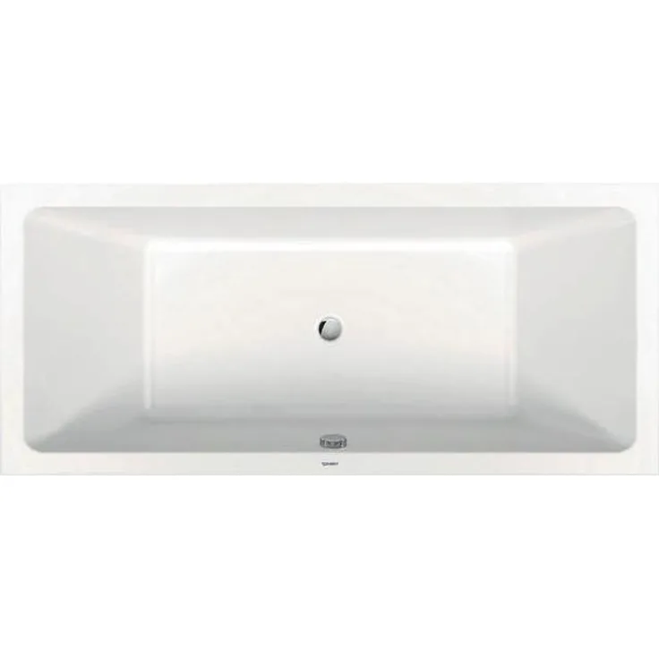 Duravit No. 1 Badewanne, Einbauversion 1800x800mm mit 2 Rückenschrägen, weiss, 160l Nutzinhalt