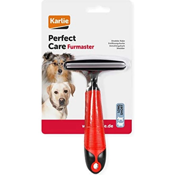 Karlie Furmaster Entfilzungsharke L: 15.5 cm B: 8.5 cm H: 4.5 cm rot-schwarz – Bild 2