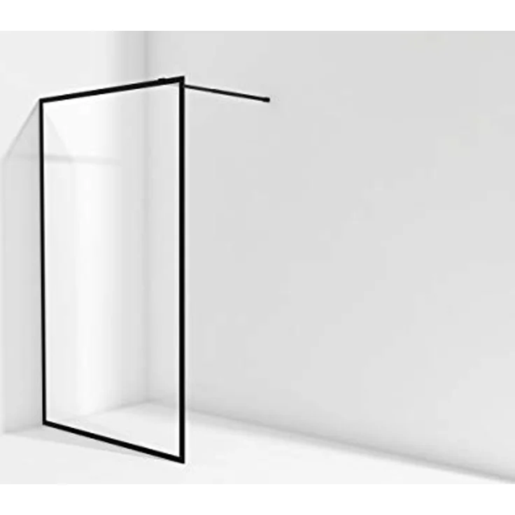 Marwell Walk-in-Dusche MARWELL CITY, Sicherheitsglas, BxH: 120x200 cm, verstellbarer Stabilisationsbügel, matt schwarz – Bild 5
