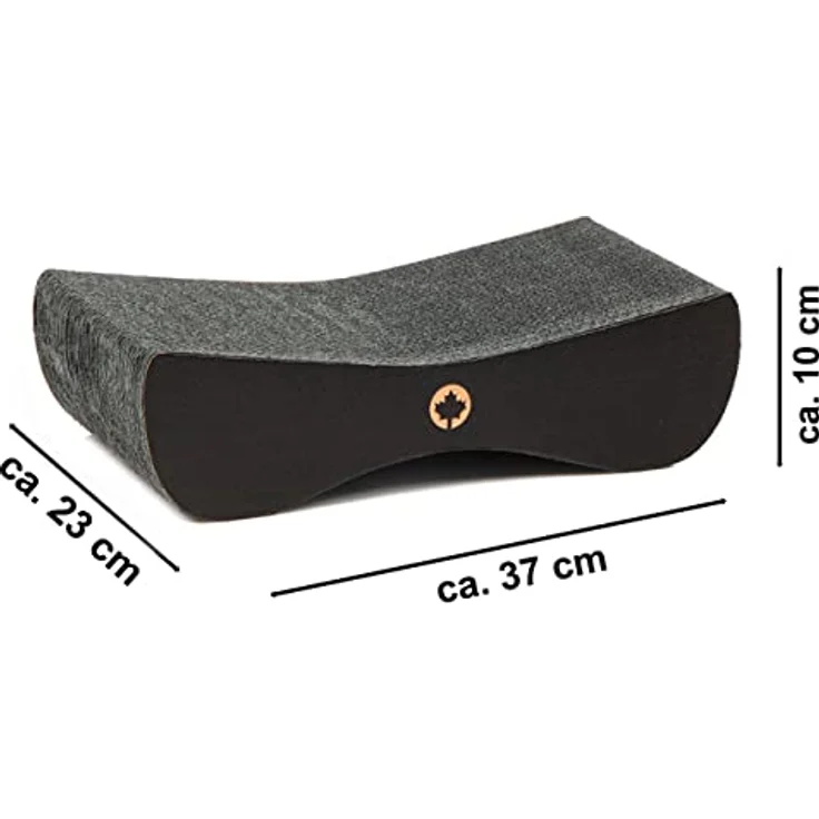 CanadianCat Company | Spar-Set Orbit + Satellite SMALL | mit Katzenminze | 2 Kratzmöbel/Kratzbretter in schwarz - Black Edition – Bild 5