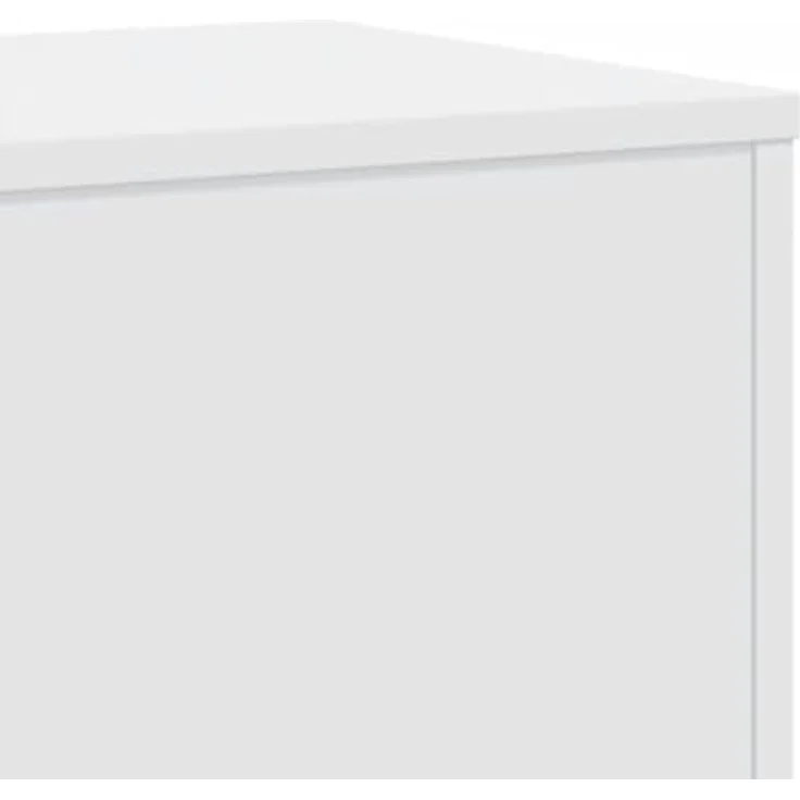 vidaXL Blumenständer Pflanzenständer 2 Stk Weiß Spanplatte 33x33x100 cm Hohle Konstruktion zur Stabilitätserhöhnung – Bild 8