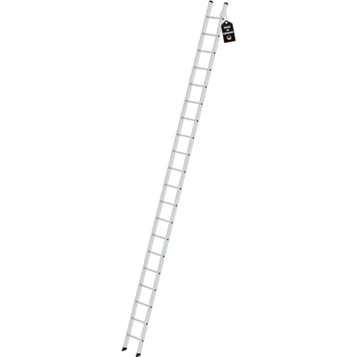 PROREGAL Sprossen-Anlegeleiter 350mm breit ohne Traverse | 20 Sprossen | Trittleiter, Bockleiter | Hochwertige Materialien, hohe Langlebigkeit, trittfest und rutschsicher | PROREGAL Leiter in verschiedenen Größen erhältlich