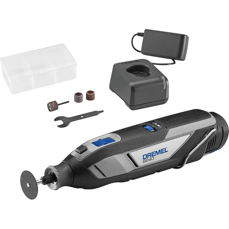DREMEL 8240 Akku-Multischleifer, kabellos, max. 35000 U/min, 1x Akku 2 Ah, 5 Zubehöre, im Karton – Bild 1